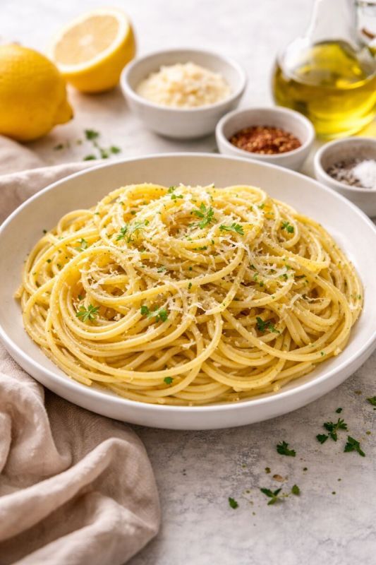 Паста с лимоном и оливковым маслом: идеальный вкус для каждого дня