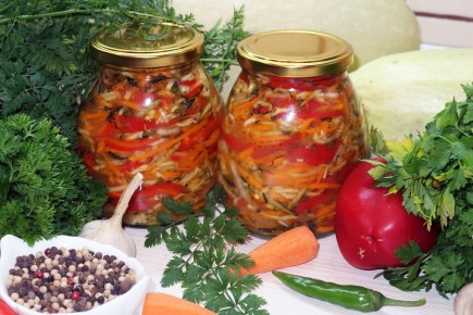 Кабачки по-корейски на зиму