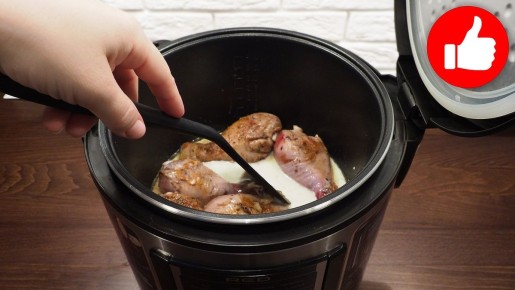 Как приготовить курицу с молочным соусом в мультиварке