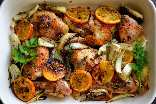 Нежная курица с цитрусовым вдохновением
