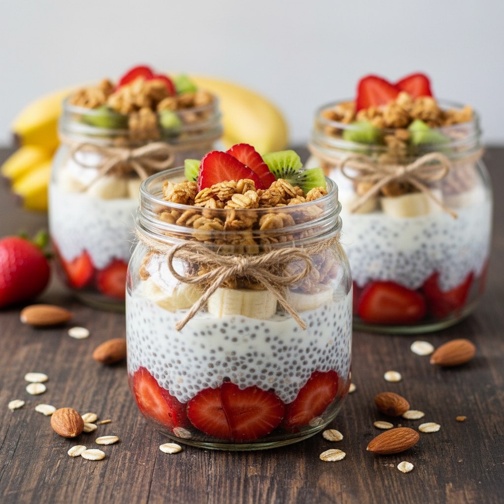 Нежный йогурт с семенами чиа и ягодами: полезный и вкусный перекус
