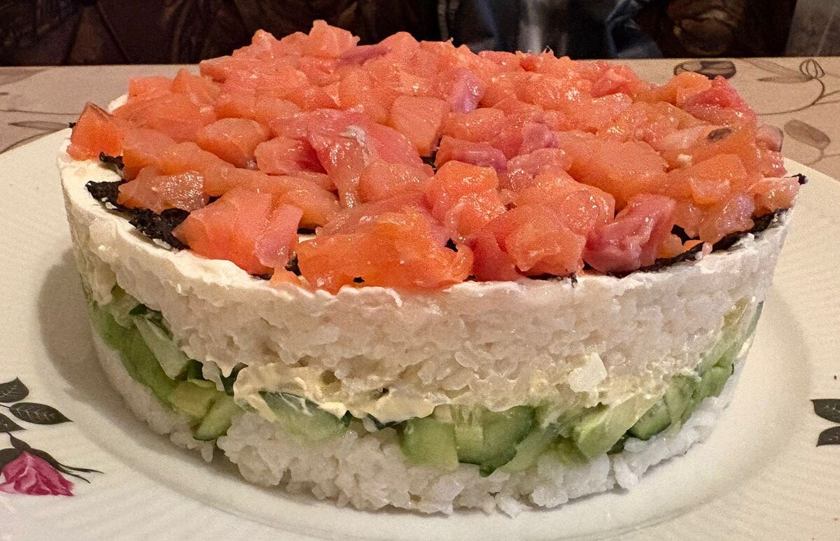 Суши-торт: невероятный вкус в каждом слое