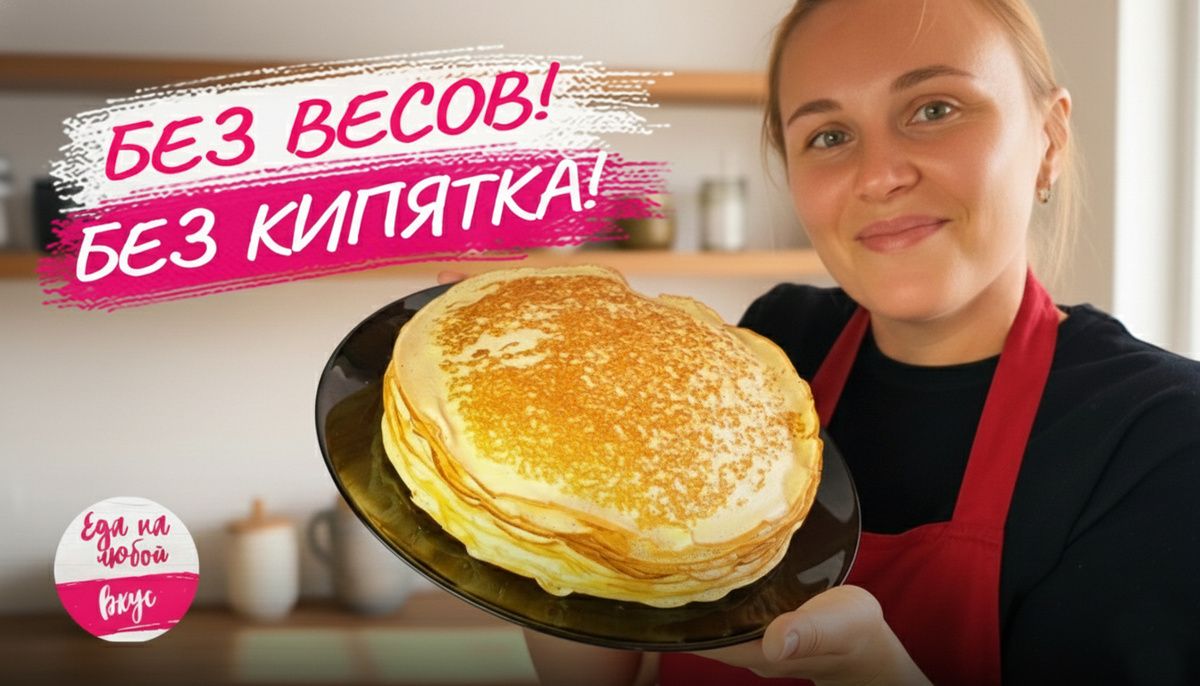 Секрет правила «3 на 3»: Как печь идеальные кружевные блины без весов и кипятка
