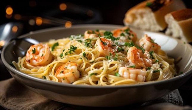 Паста с креветками в сливочном соусе: быстро и вкусно